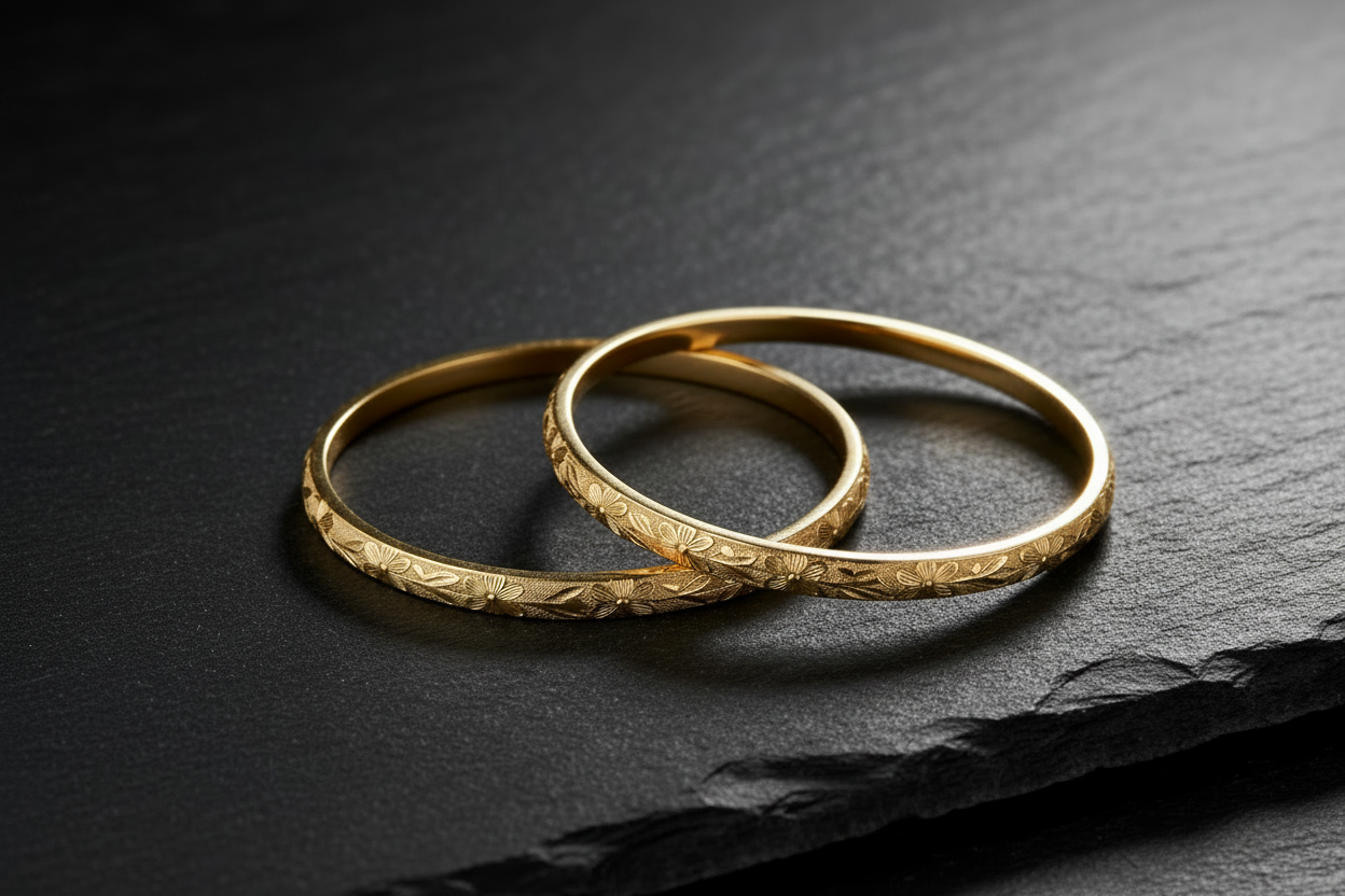 Half round Bangles