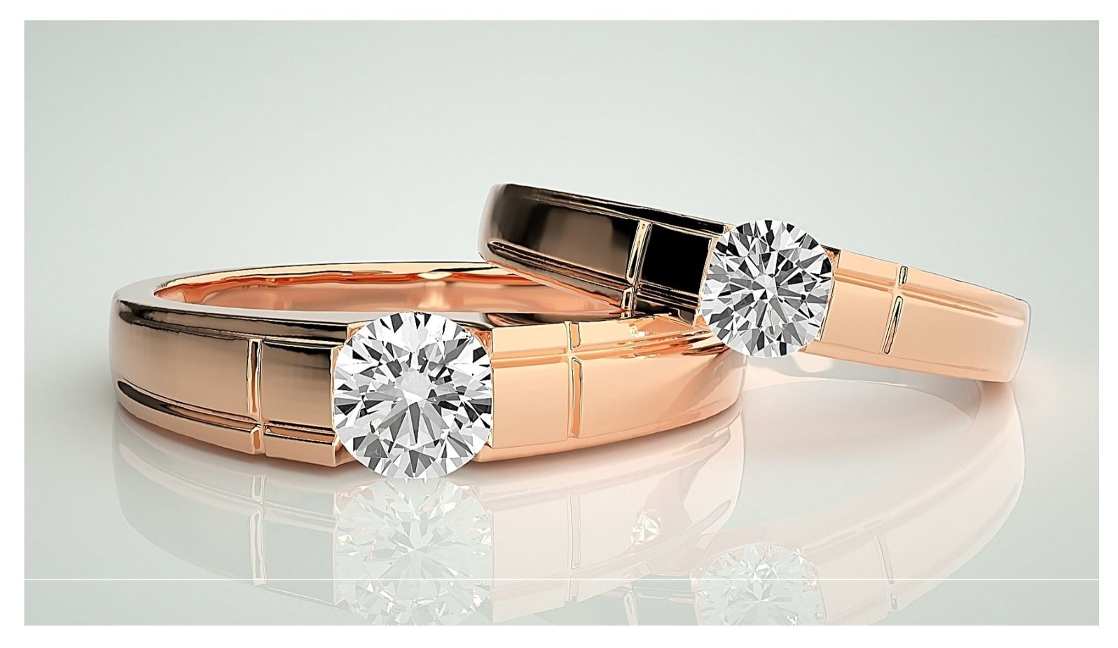 Couple Band Rings#114