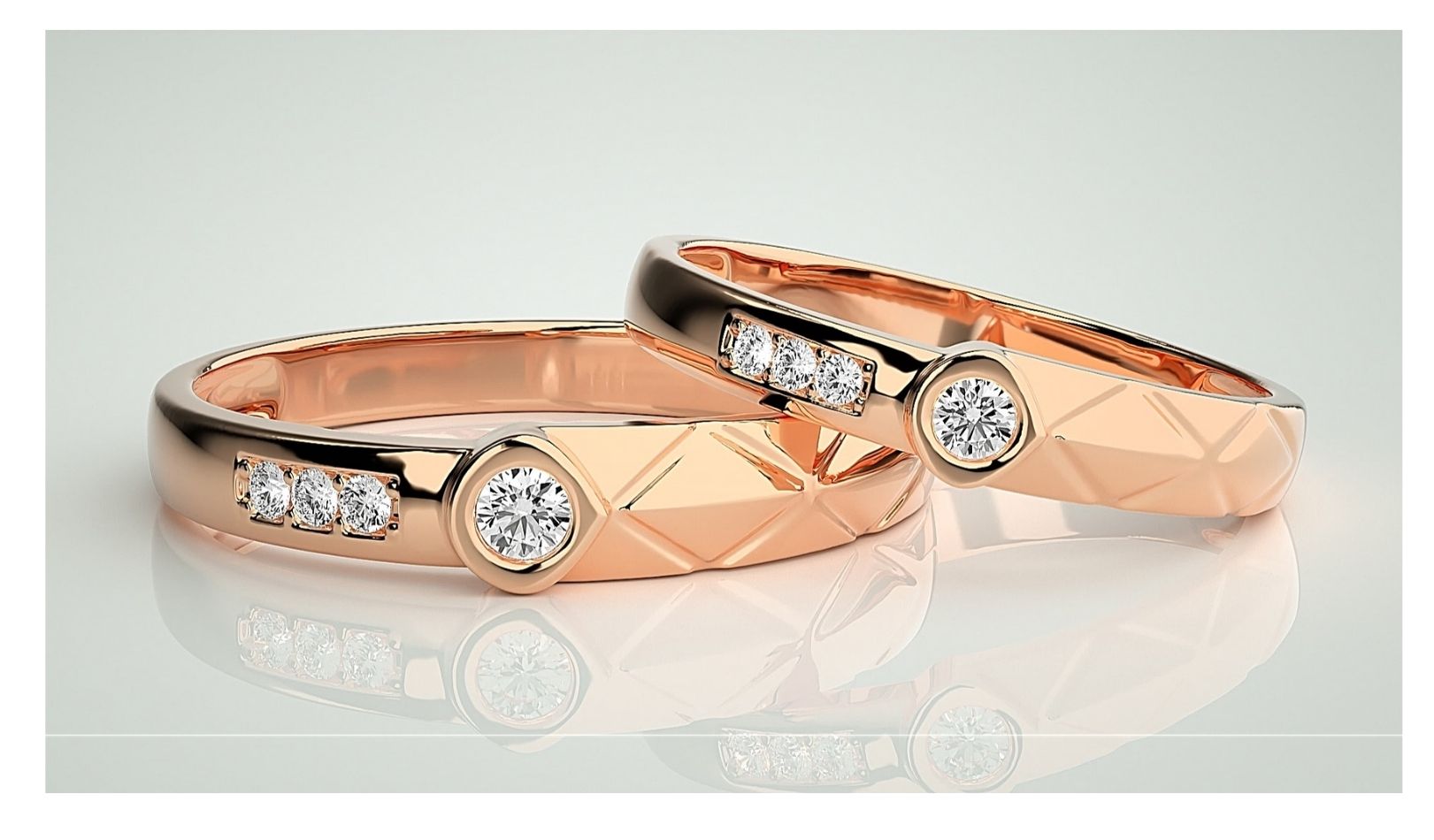 Couple Band Rings#175