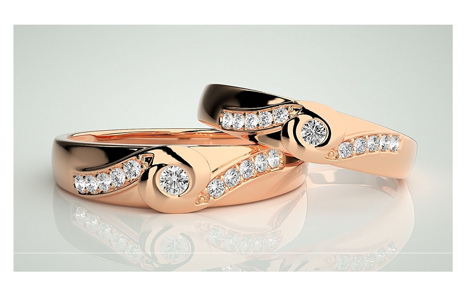 Couple Band Rings#197
