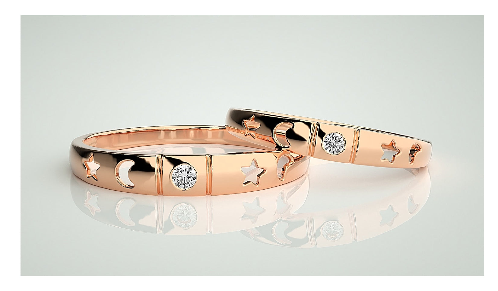 Couple Band Rings#34