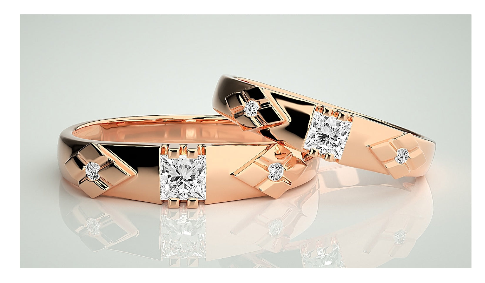 Couple Band Rings#59