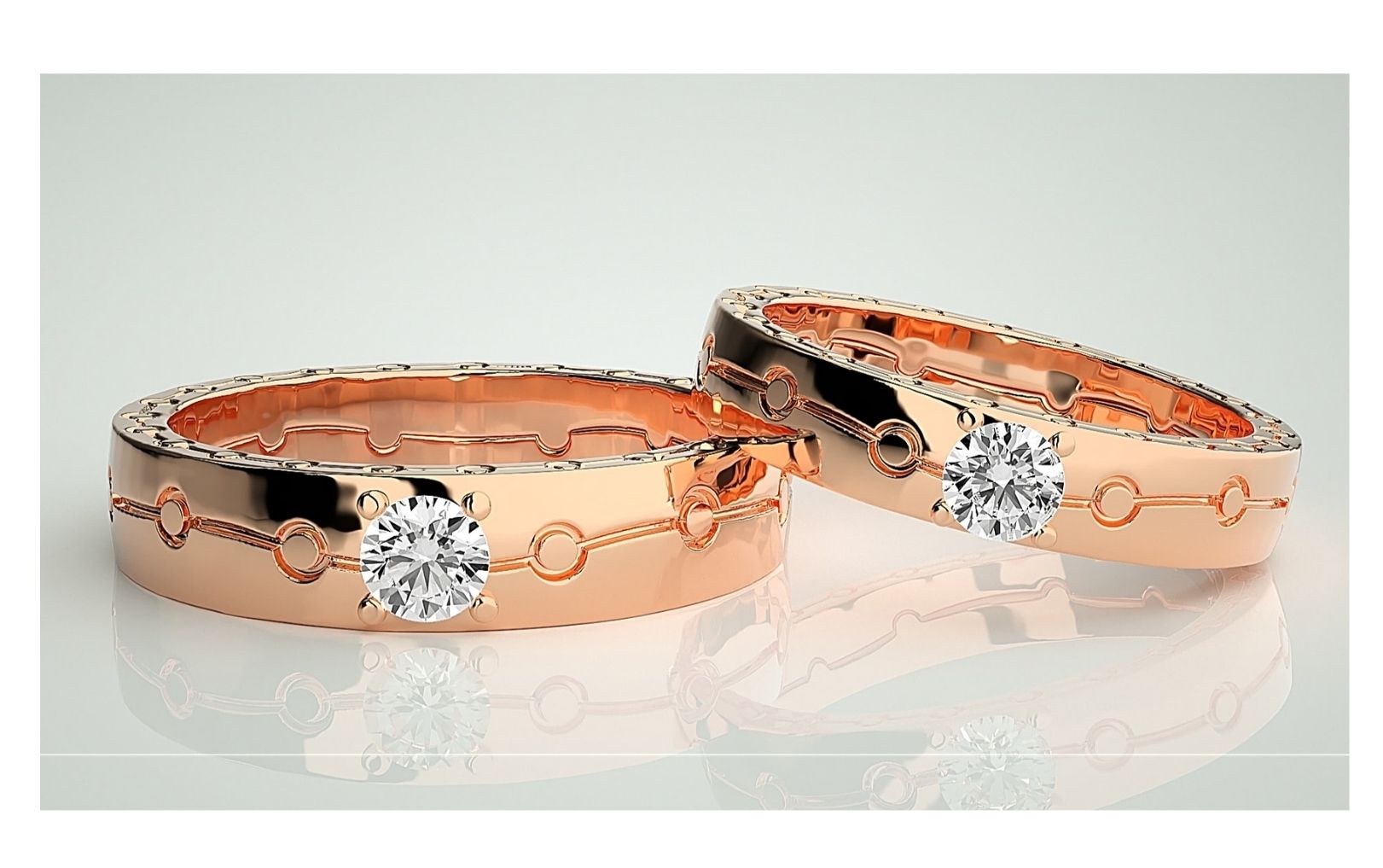 Couple Band Rings#86