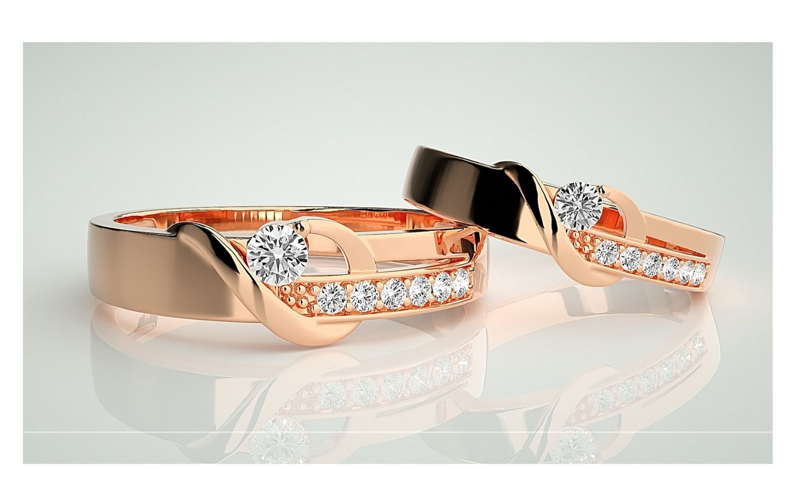 Couple Band Rings#95