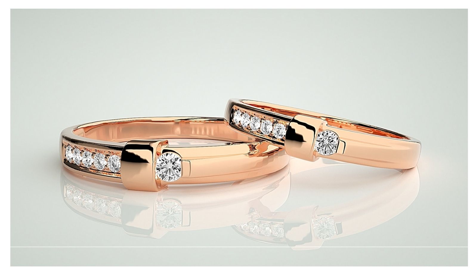 Couple Band Rings#99