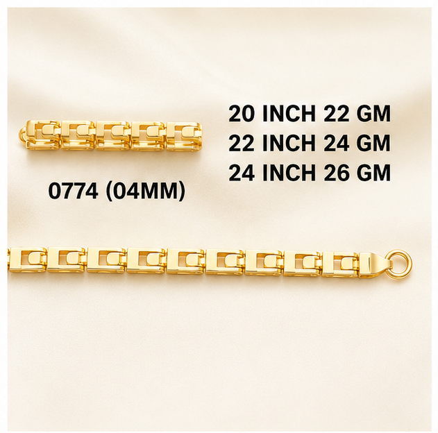 22gms Choko Type Casting chains-0774 #BB