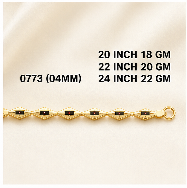 18gms Choko Type Casting chains-0773 #BB