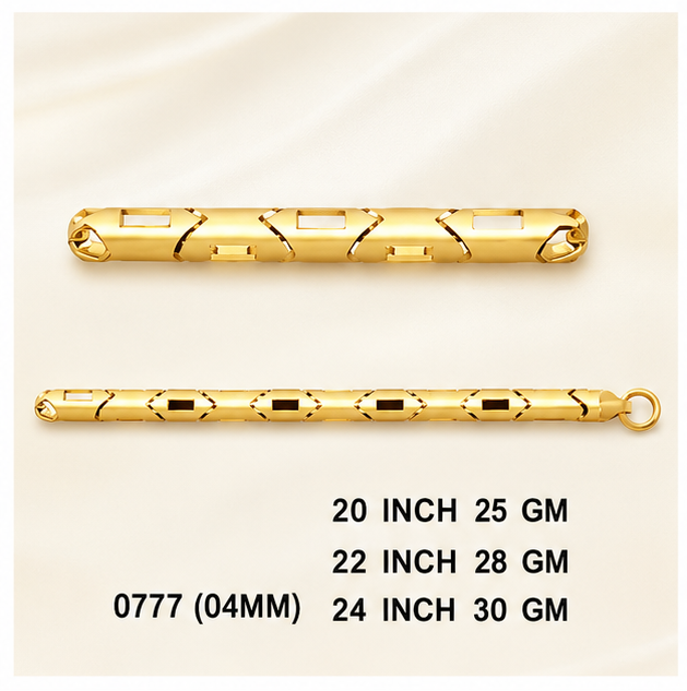 25gms Choko Type Casting chains-0777 #BB