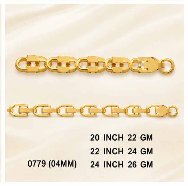 22gms Choko Type Casting chains-0779 #BB