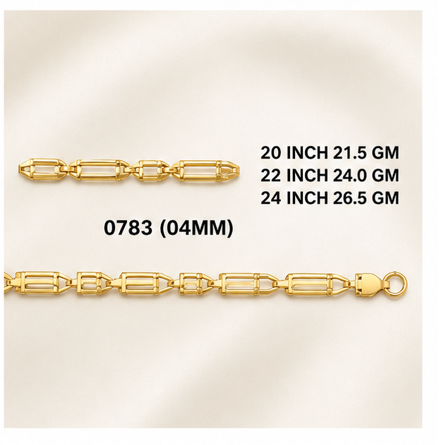 22gms Choko Type Casting chains-0783 #BB
