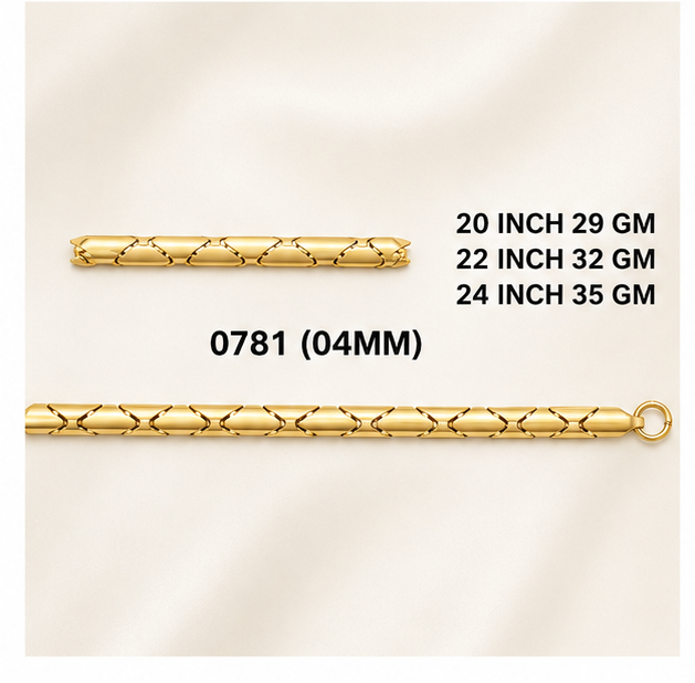 29gms Choko Type Casting chains-0781 #BB