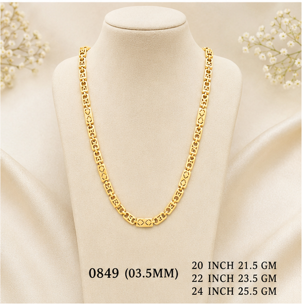22gms Choko Type Casting chains-0849 #BB