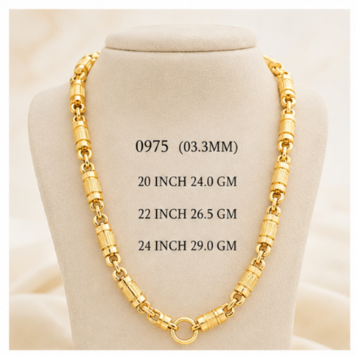 25gms Choko Type Casting chains-0975 #BB