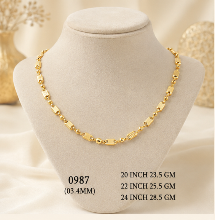 24gms Choko Type Casting chains-0987 #BB