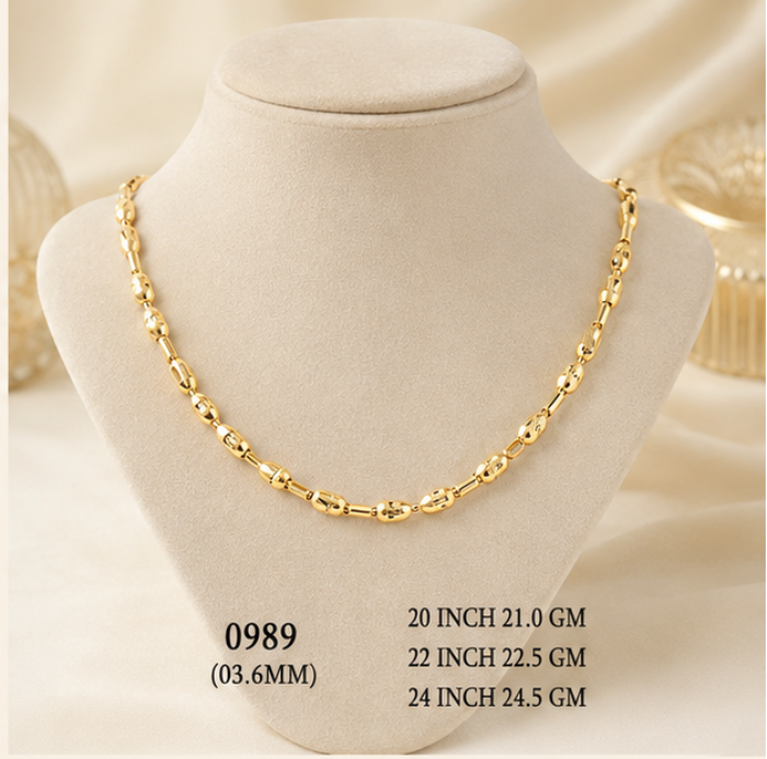 21gms Choko Type Casting chains-0989 #BB
