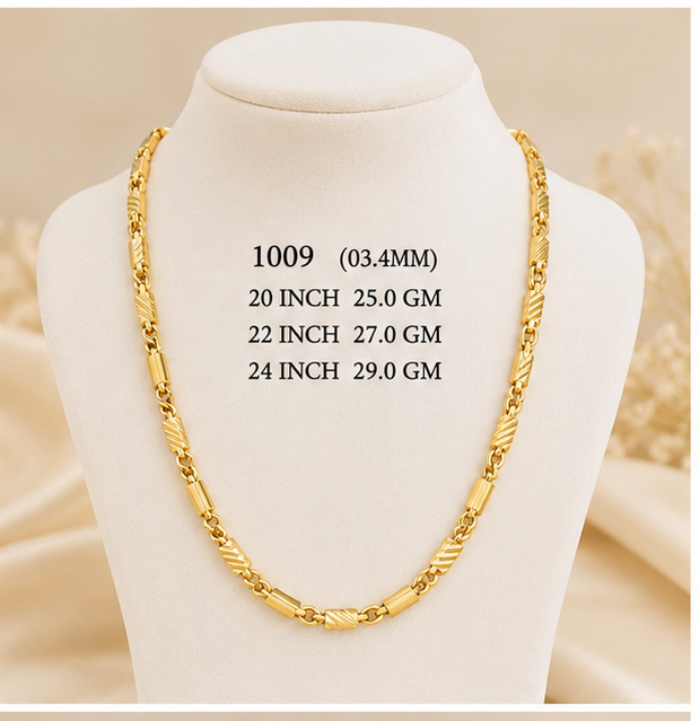 25gms Choko Type Casting chains-1009 #BB