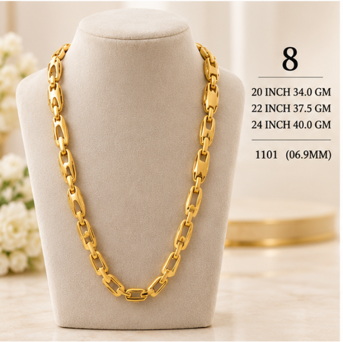 34gms Choko Type Casting chains-1101 #BB