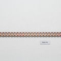 A delicate rose gold chain bracelet with gold-toned end caps and a small label below reading FGB-071, displayed on a light gray textured background.