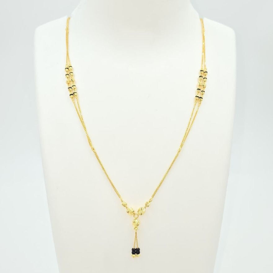 Minimal Short Mangalsutra with box chain
