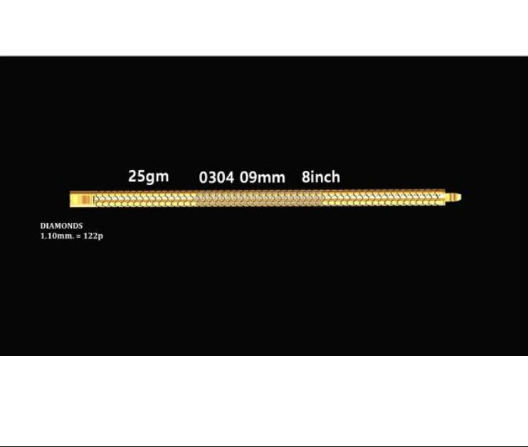 25gm Paper Casting Bracelet - 0304 #BB