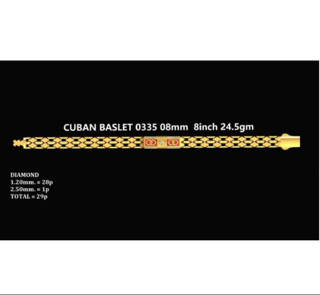25gm Paper Casting Bracelet - 0335 #BB