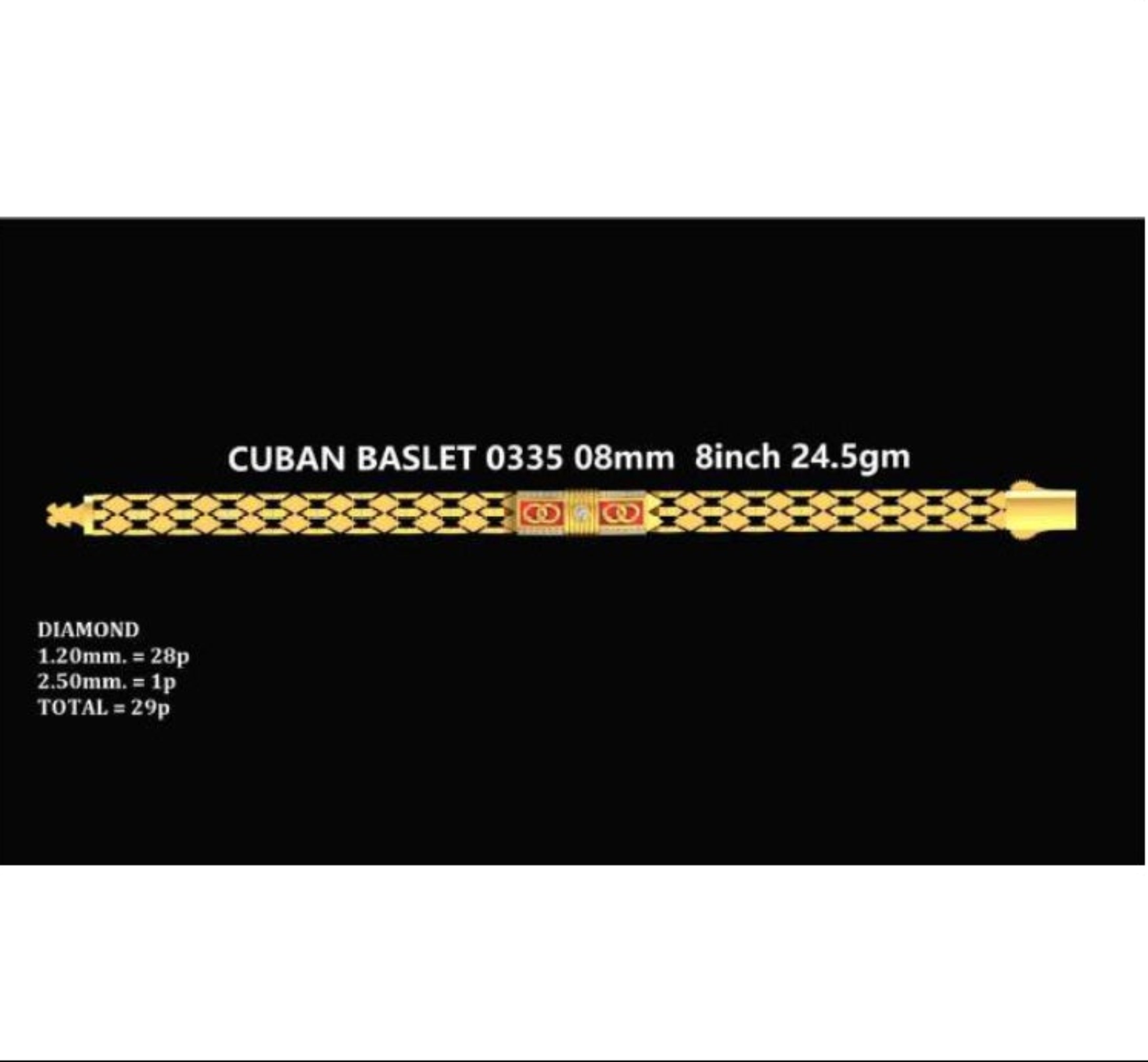 25gm Paper Casting Bracelet - 0335 #BB