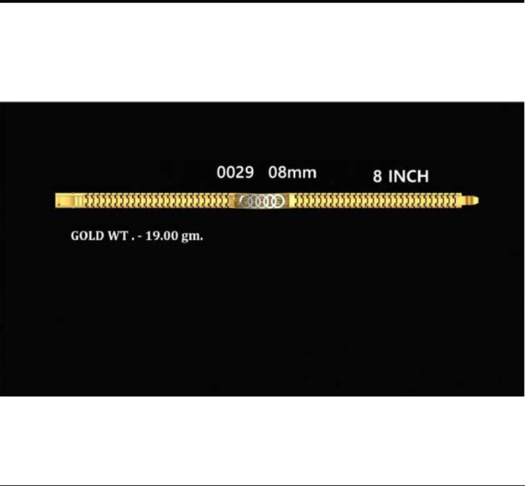 Four black product cards showing different gold-toned braided cord or strap options with measurements, weight, and close-up detail views.