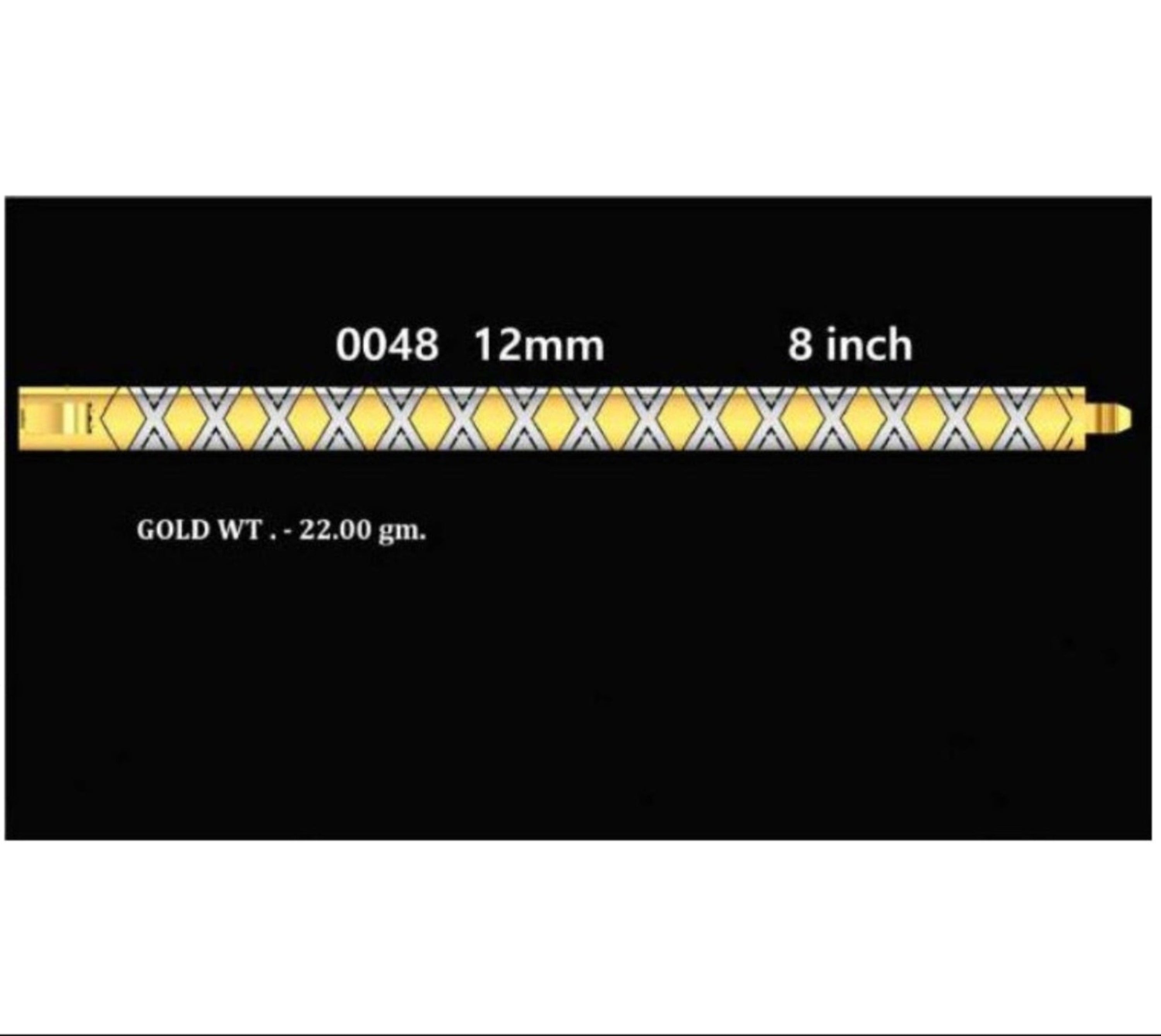 Four product panels on a black background showing different lengths and widths of a gold honeycomb-patterned cable or strap, with white text labels including measurements and weight information.