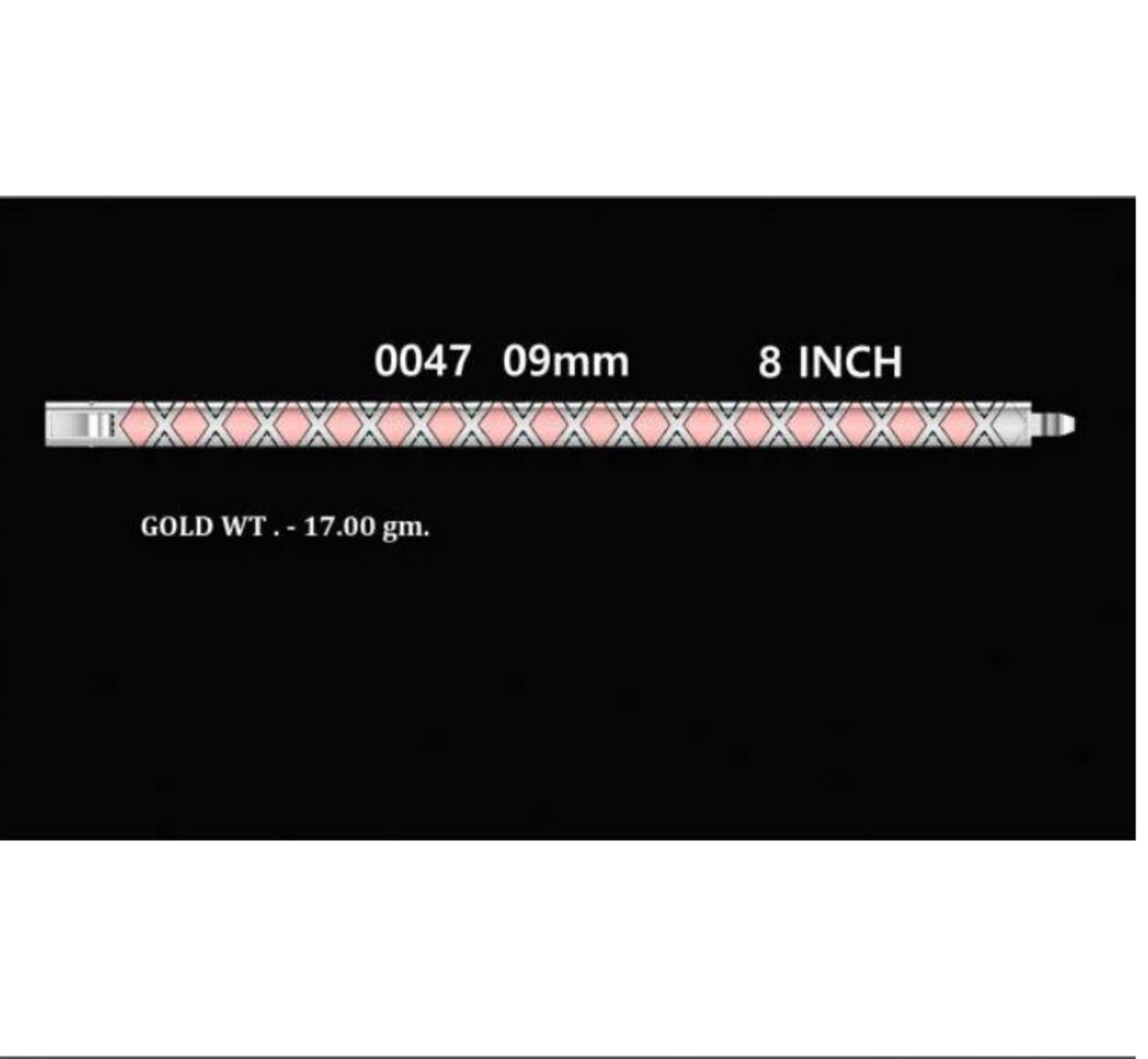 Four product panels on a black background showing different lengths and widths of a gold honeycomb-patterned cable or strap, with white text labels including measurements and weight information.