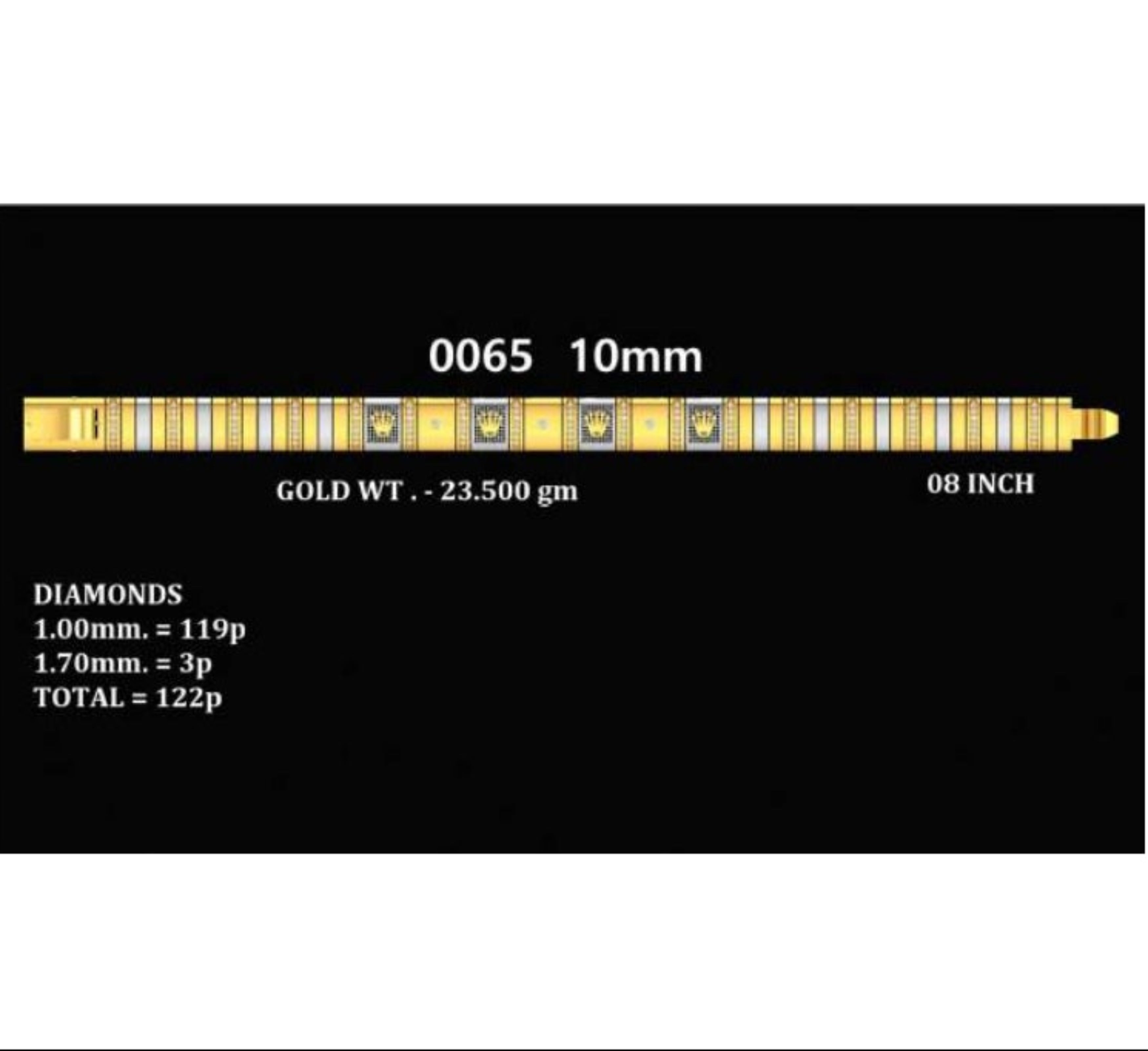 24gm Paper Casting Bracelet - 0065  #BB