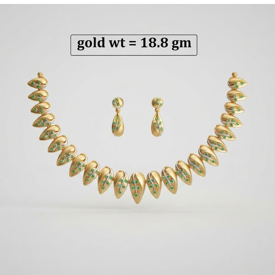 19gms Womens Paper Casting Necklace #SB