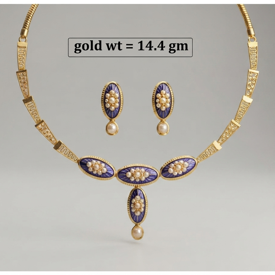 14gms Womens Paper Casting Necklace #SB