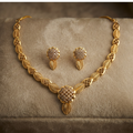 13gms Womens Paper Casting Necklace Leaf Design #SB
