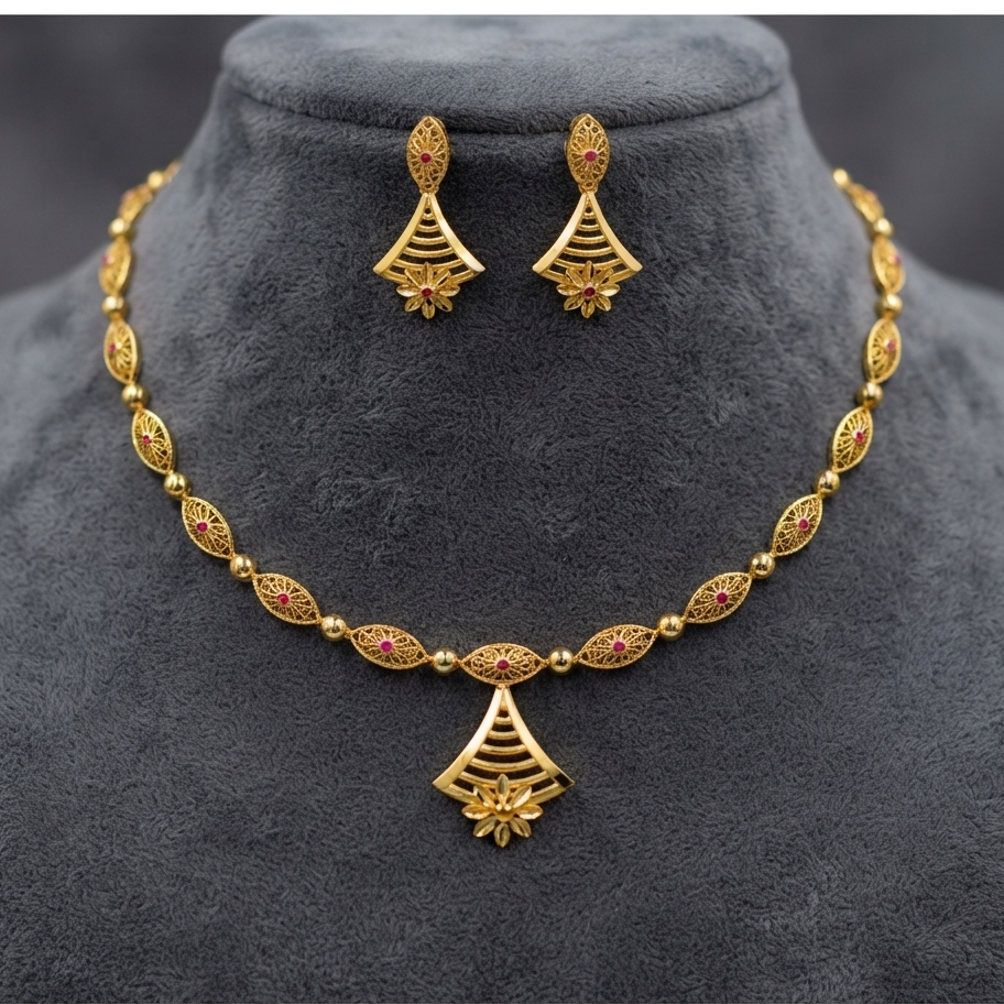 15gms Womens Paper Casting Necklace #SB