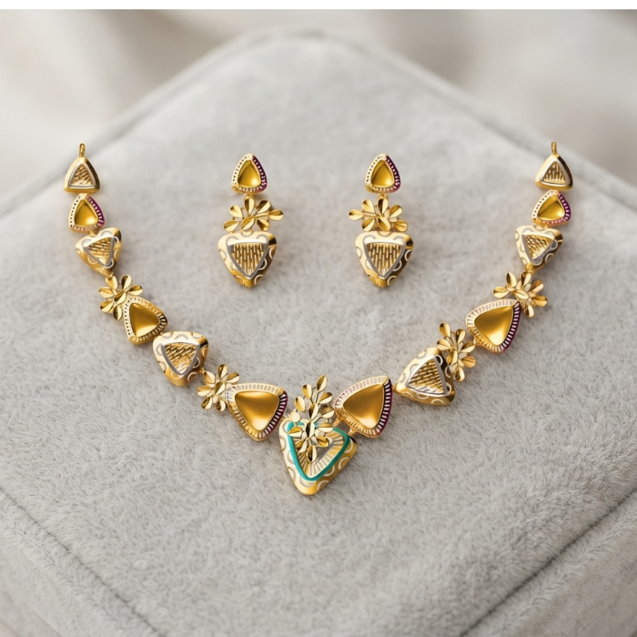 22gms Womens Paper Casting Necklace #SB