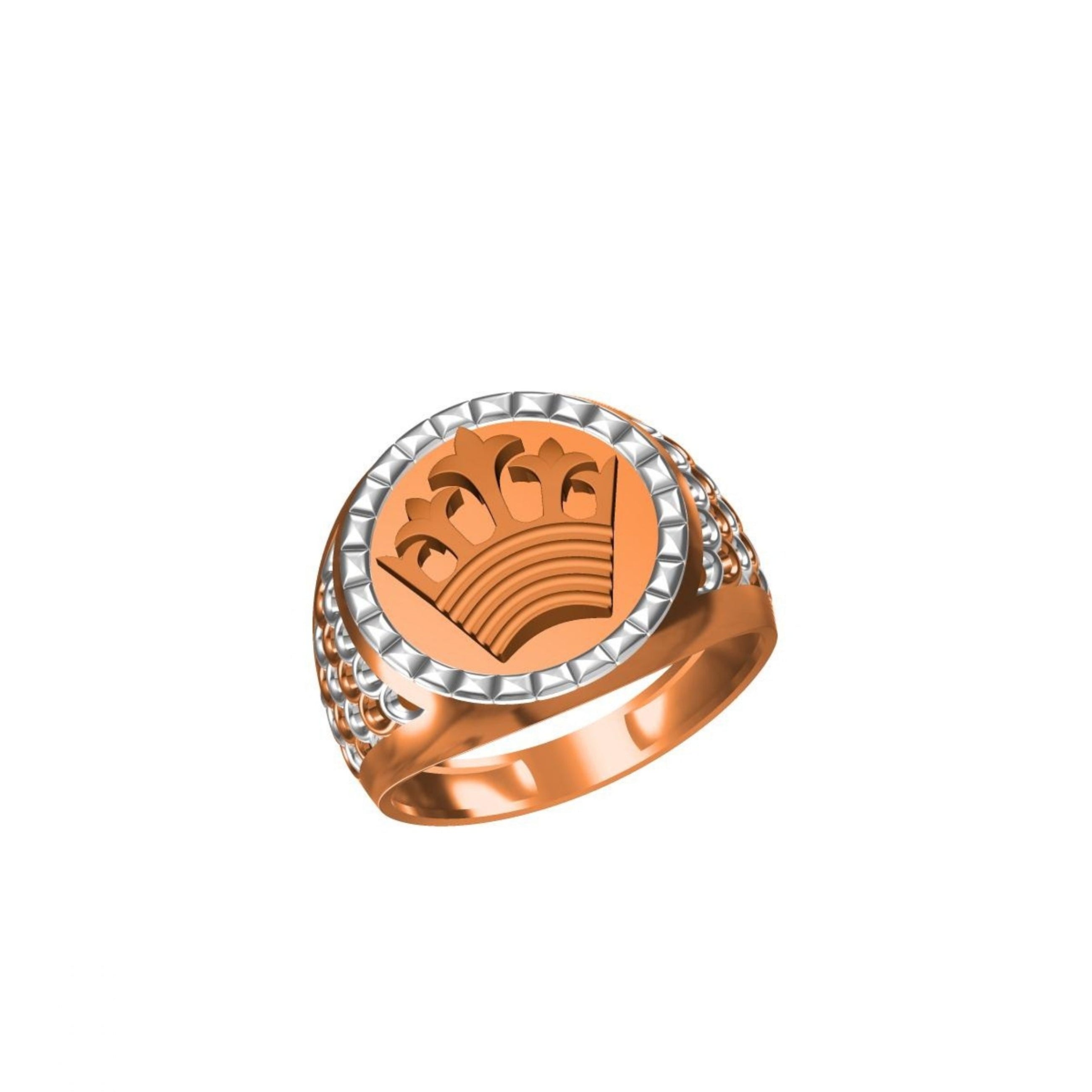 crown design mens casting ring