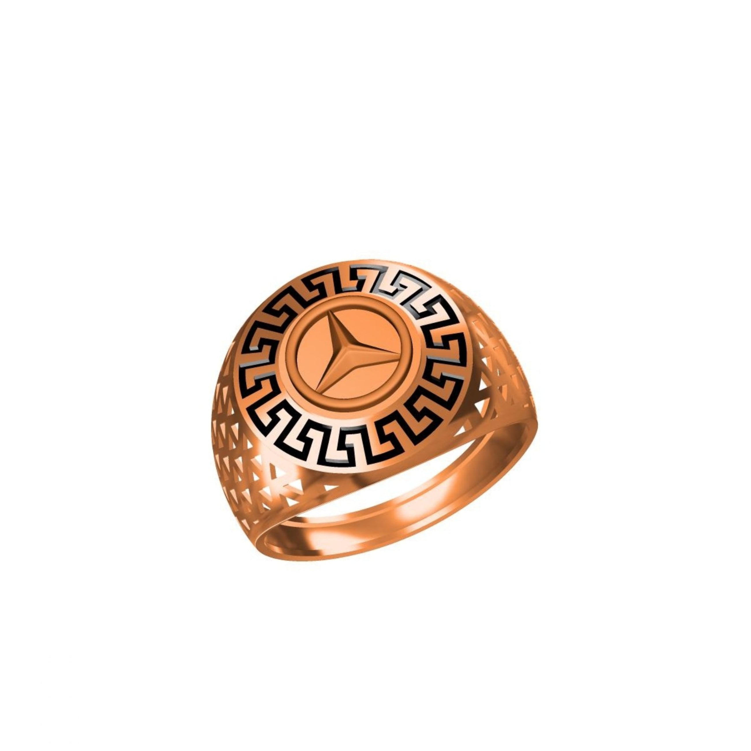 Mercedes logo mens casting ring