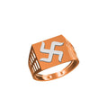 swastik design mens casting ring