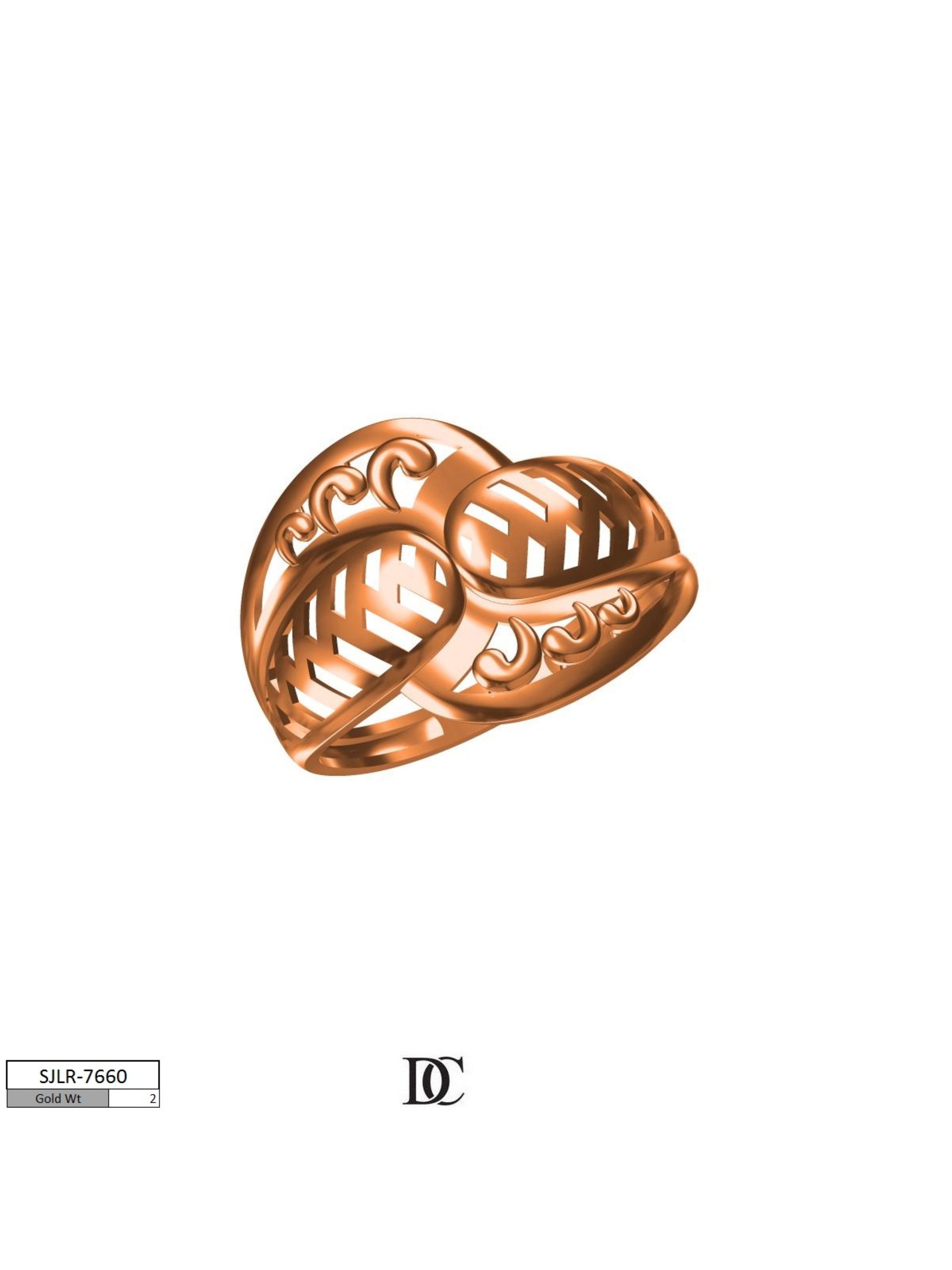 Designer womens casting ring