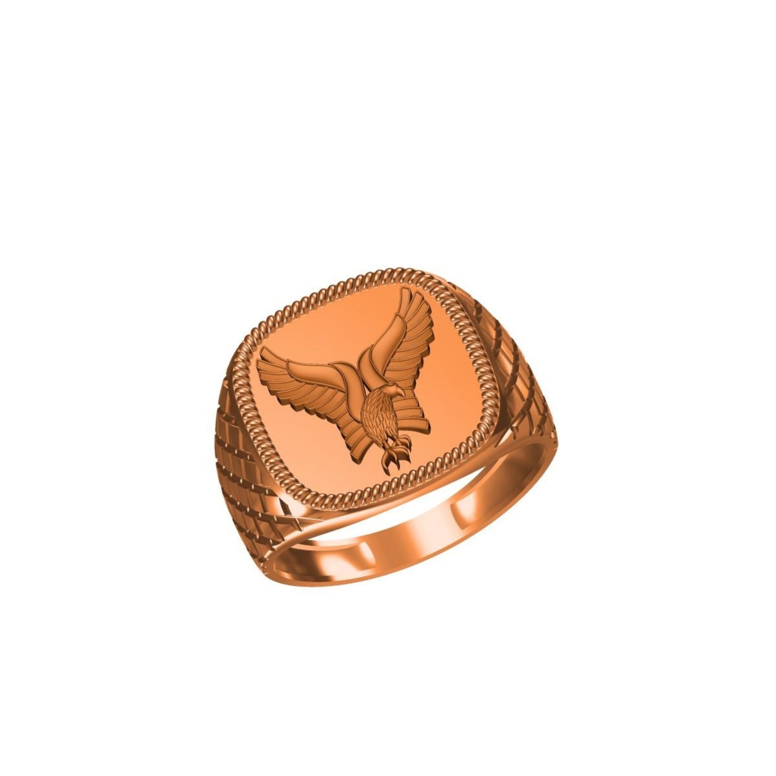 bird design mens casting ring