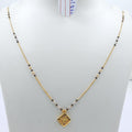 Short Mangalsutra with silver beed