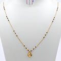 Short Mangalsutra flower pendant