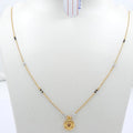 Short Mangalsutra with circle pendant
