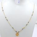 Short Mangalsutra with flower design