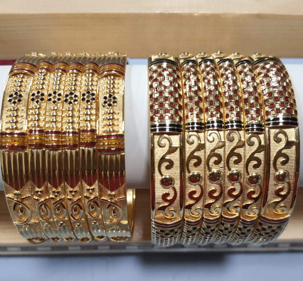 60gms fancy Half round Bangles