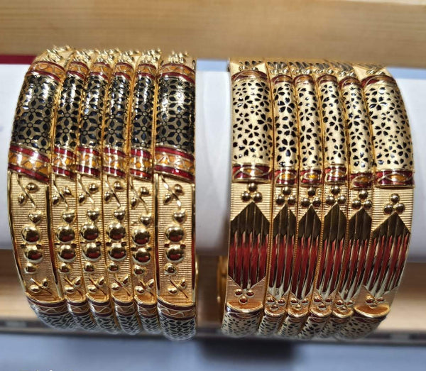 55gms fancy Half round Bangles