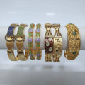 32gms fancy Half round Bangles