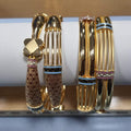 25gms fancy Half round Bangles