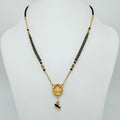 circle pendant Short Mangalsutra