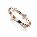 Rose gold kada with diamond